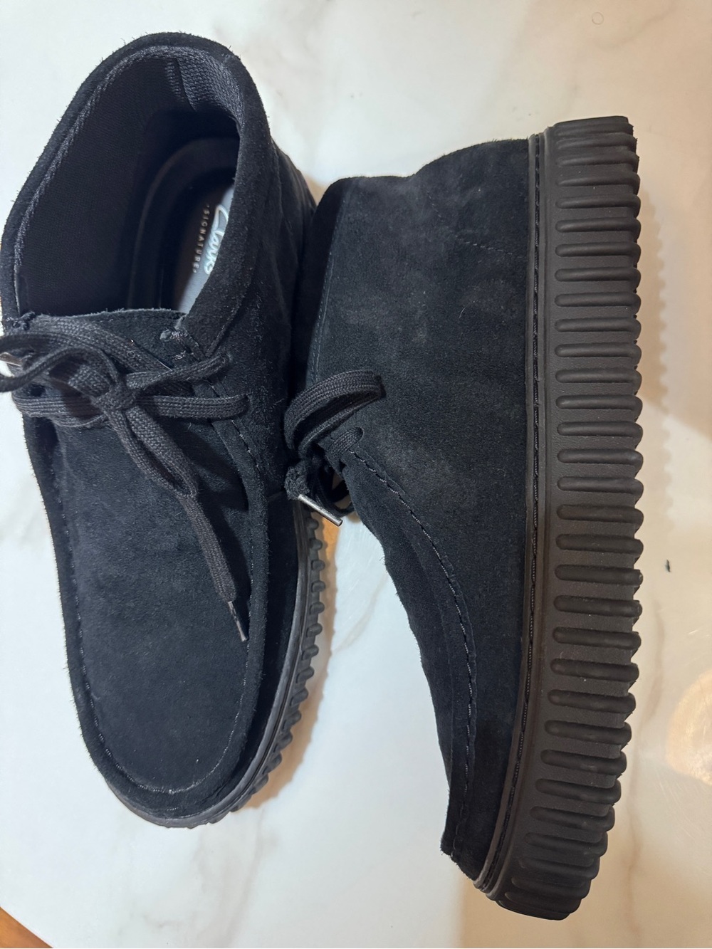 Clarks Torhill Hi Men’s Boots Black Suede Size 11.5M Wallabee Style Chukkas
